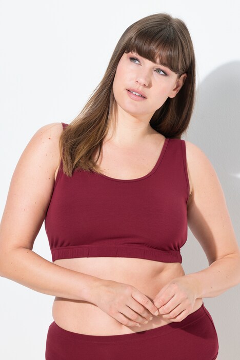 Bustier, breite Träger, Biobaumwolle