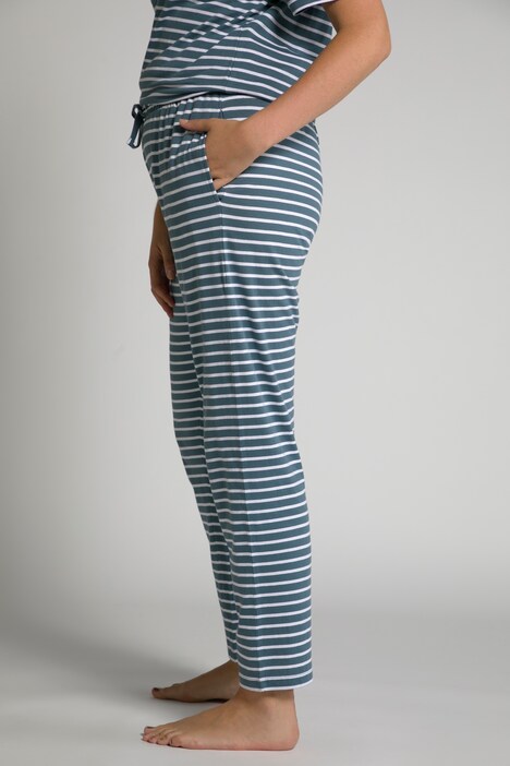Pantalon de pyjama, rayures, coton bio