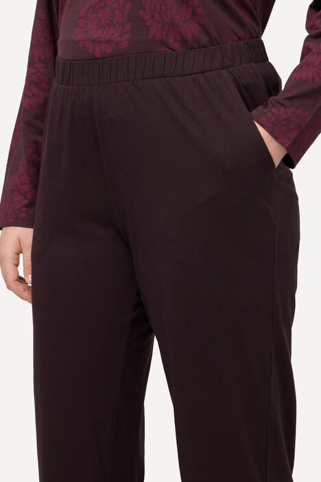 Pantaloni del pigiama in tinta unita con taglio della gamba dritto