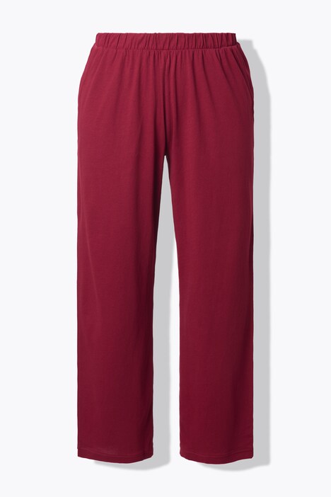 Pyjamabroek, effen kleur, rechte pijpen