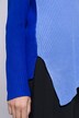 Pullover, asymmetrische Front, Stehkragen, Langarm