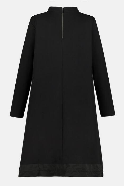 Sweatkleid, Ziersteinmotiv, Taft-Saumzum Binden, Langarm