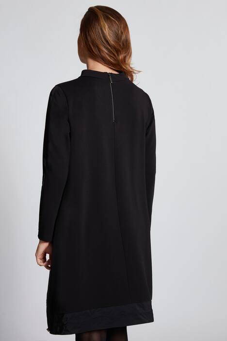 Sweatkleid, Ziersteinmotiv, Taft-Saumzum Binden, Langarm