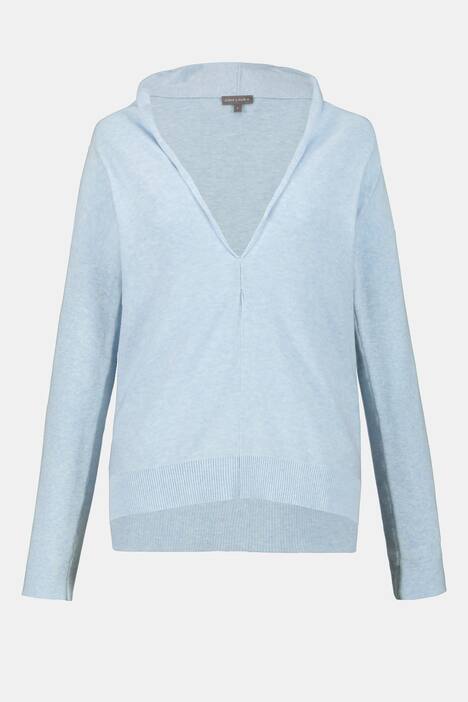 Pullover, V-Ausschnitt, Oversized, Langarm