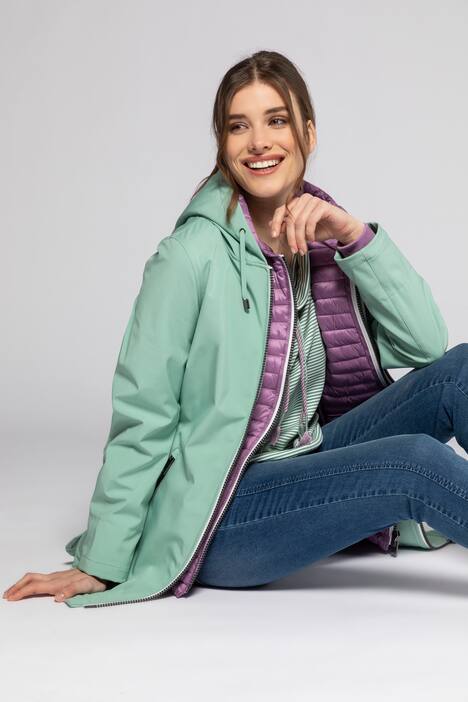 2-in-1 Softshell Jacke, Leichtstepp Weste