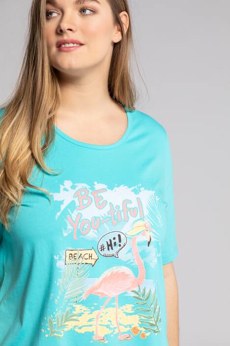 T-shirt, flamingo, statement, classic, halv ärm