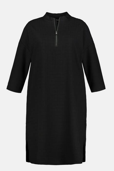 Kleid, Reißverschluss, Oversized, Stehkragen
