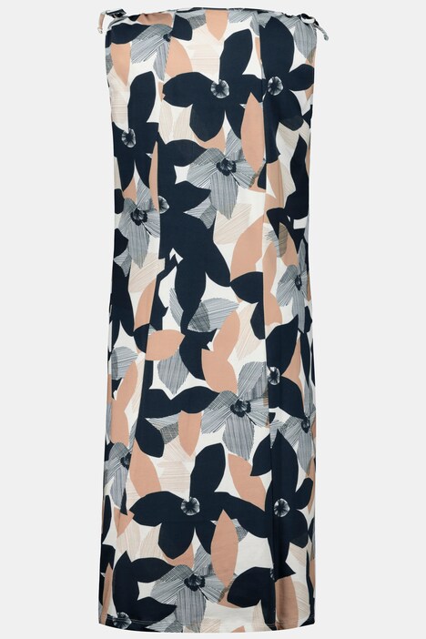 Robe, jersey, sans manches, imprimé fleuri, coton bio