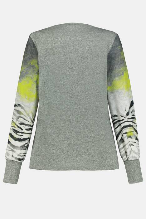 Shirt Identity, Statementmuster, Ziersteinchen, Langarm