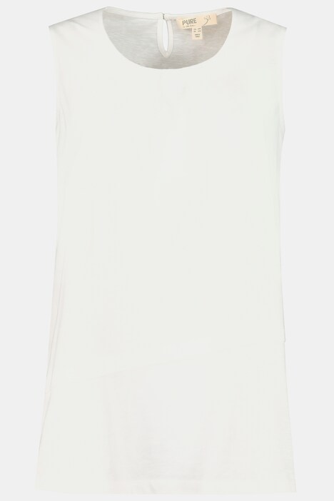 Top, look de superposition, fente à la nuque, coton bio