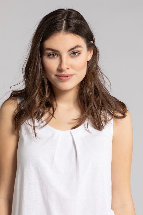 Top, look de superposition, fente à la nuque, coton bio