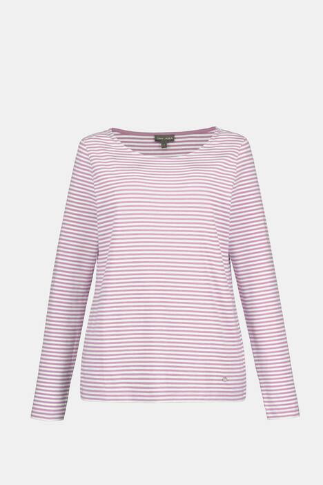 Shirt, Ringel, U-Boot-Ausschnitt, Langarm