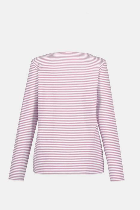 Shirt, Ringel, U-Boot-Ausschnitt, Langarm