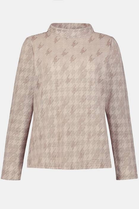 Sweatshirt Identity, Jacquard-Hahnentritt, Langarm