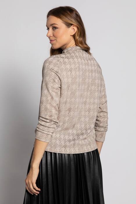 Sweatshirt Identity, Jacquard-Hahnentritt, Langarm