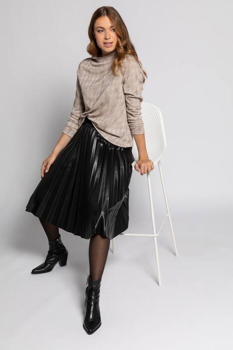 Sweatshirt Identity, Jacquard-Hahnentritt, Langarm