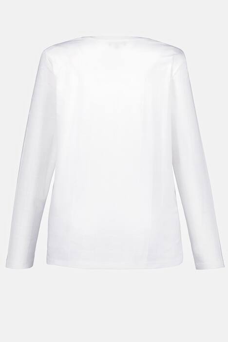 Shirt, Jacquard-Karomuster, Rundhals, Langarm