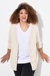 Cardigan en maille fine, encolure en V et patte de boutonnage