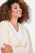 Cardigan en maille fine, encolure en V et patte de boutonnage