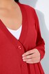 Chaqueta de punto, escote en V, cierre con botones, punto fino