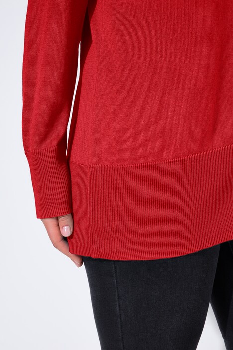 Vest, V-hals, knoopsluiting, fijn breisel