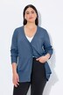 Cardigan in maglia fine con scollatura a V e abbottonatura