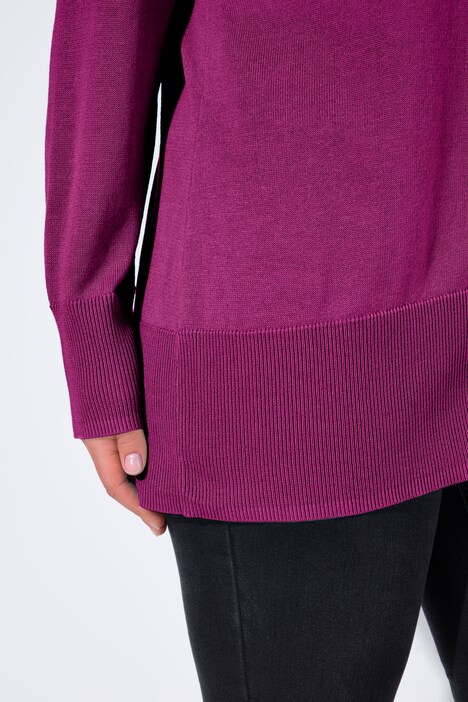 Vest, V-hals, knoopsluiting, fijn gebreid