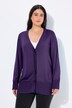 Cardigan en maille fine, encolure en V et patte de boutonnage