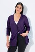 Cardigan en maille fine, encolure en V et patte de boutonnage