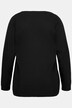 Pull col en V, manches longues, maille fine et douce
