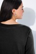 Pull col en V, manches longues, maille fine et douce