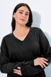 Pull col en V, manches longues, maille fine et douce