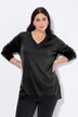 Pull col en V, manches longues, maille fine et douce