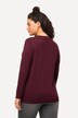 Pull col en V, manches longues, maille fine et douce