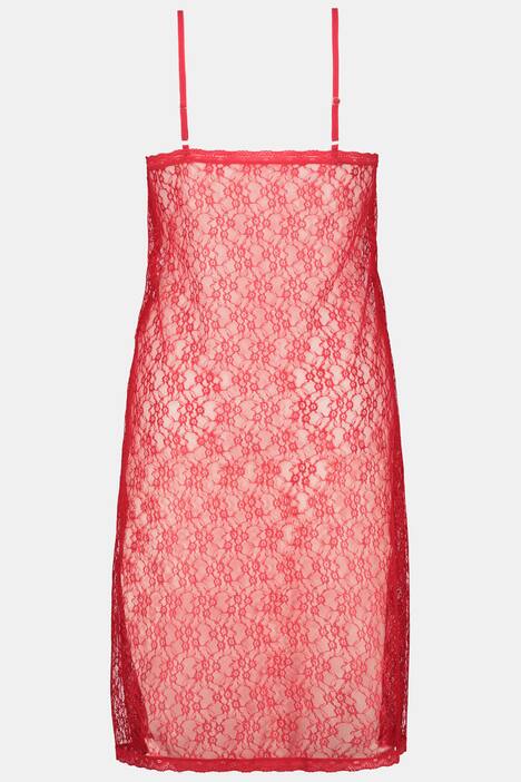 Négligé, dentelle transparente, bretelles fines
