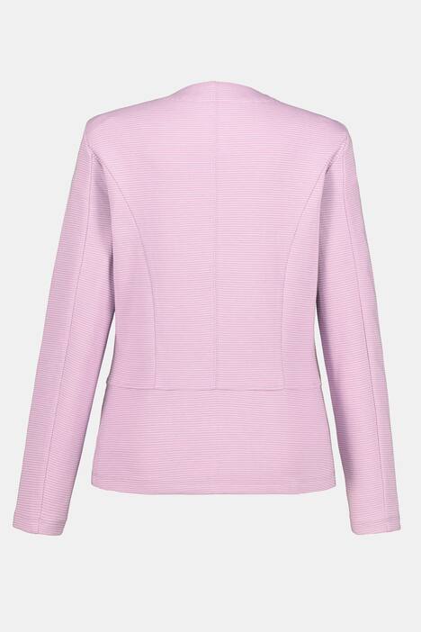 Jacke, Jacquard, Rundhals,