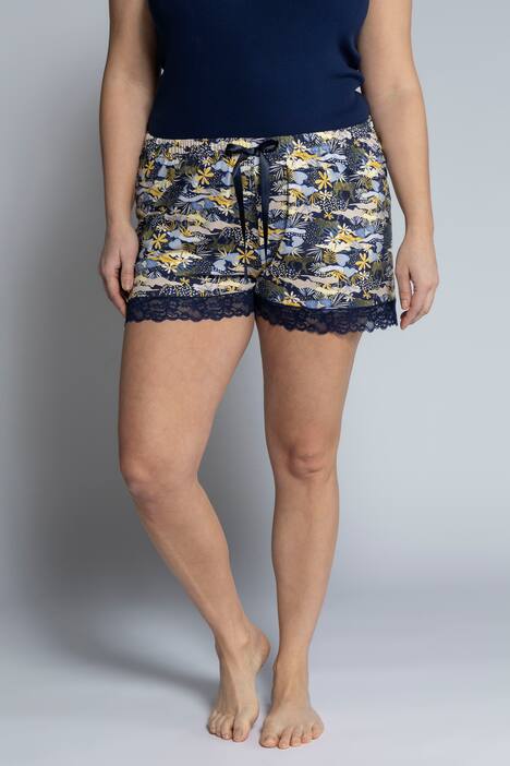 Shorty-Pants, 2er-Pack, uni/Muster, Spitze, Elastikbund