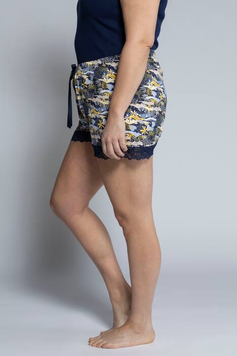 Shorty-Pants, 2er-Pack, uni/Muster, Spitze, Elastikbund