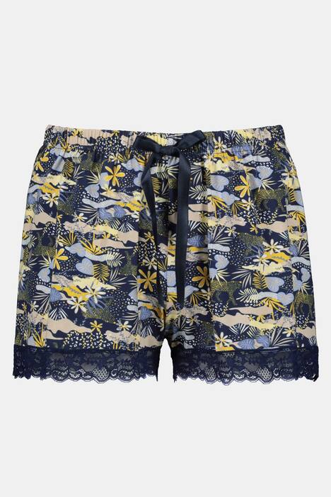Shorty-Pants, 2er-Pack, uni/Muster, Spitze, Elastikbund