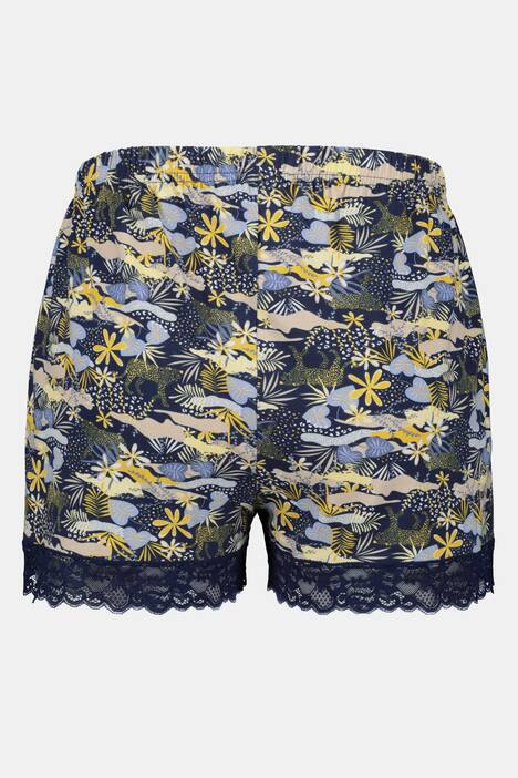 Shorty-Pants, 2er-Pack, uni/Muster, Spitze, Elastikbund