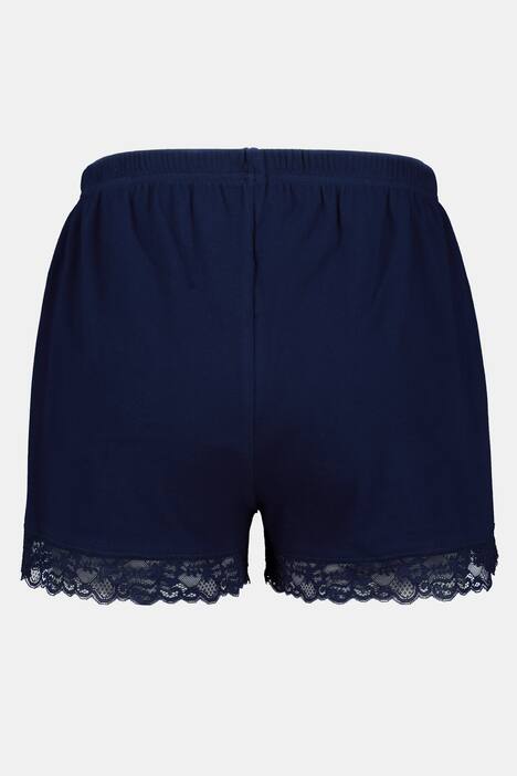 Shorty-Pants, 2er-Pack, uni/Muster, Spitze, Elastikbund
