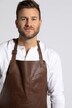 Tablier de cuisine ajustable, en véritable cuir de buffle Pull-Up
