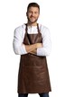 Kožená zástěra, kolekce grilování, pravá bůvolí kůže, nastavitelná velikost