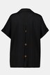 Blusa oversize con bottoni sul retro, piega decorativa e mezze maniche
