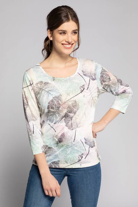 Shirt, Dschungeldruck, Rundhals, 3/4-Arm