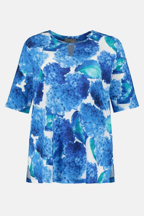 Slinkyshirt, Halbarm, Hortensien Design