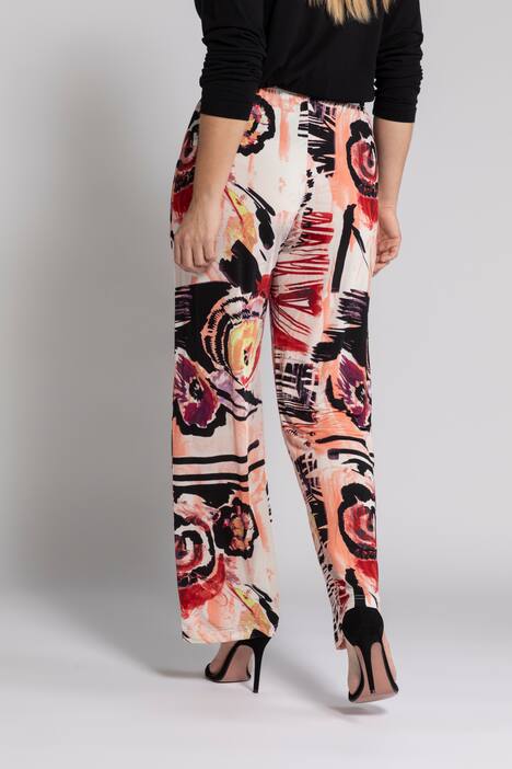 Slinkyhose, gerades Bein, Elastikbund, Blüten-Design