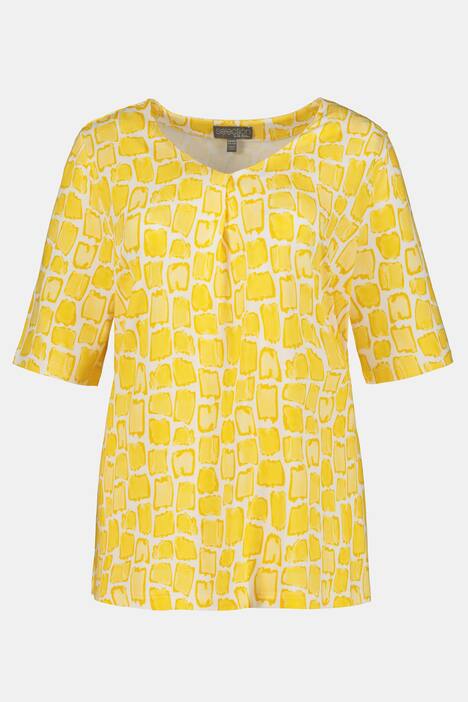 Shirt, V-Ausschnitt, Halbarm, Grafik-Design