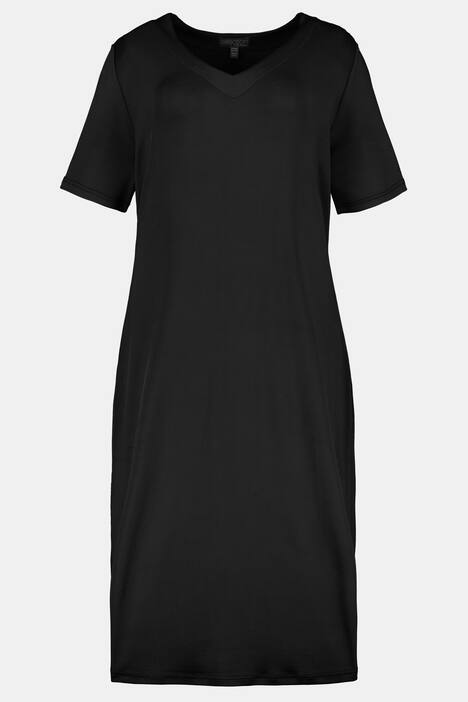 Slinkykleid, V-Ausschnitt, Halbarm