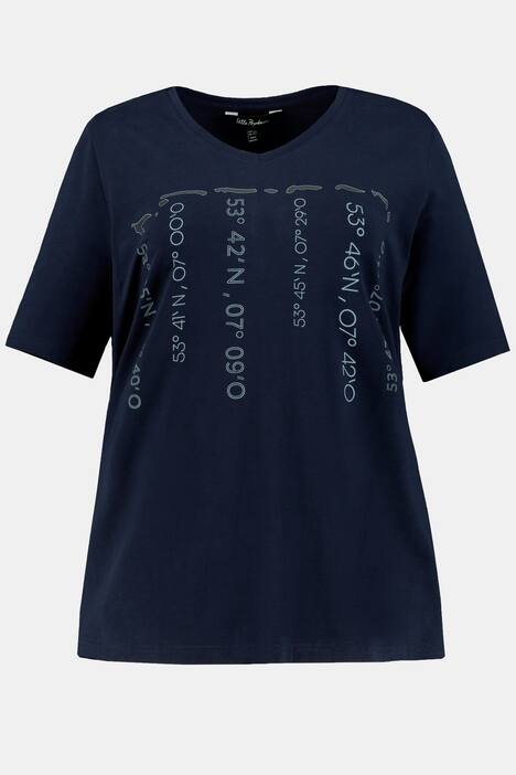 T-Shirt, Nordseeinseln, Slim, Rundhalsausschntt, Halbarm